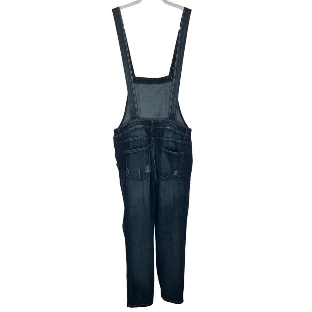 Free People Women's Sz 26 Distressed Backless Denim Overalls